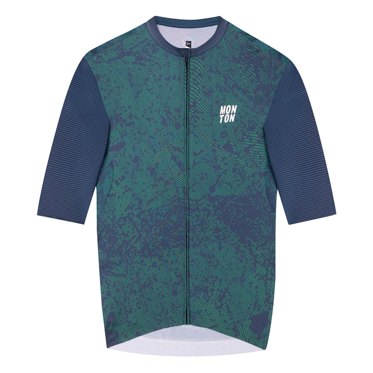 Men's Cycling Jersey Topography Crimson Navy
