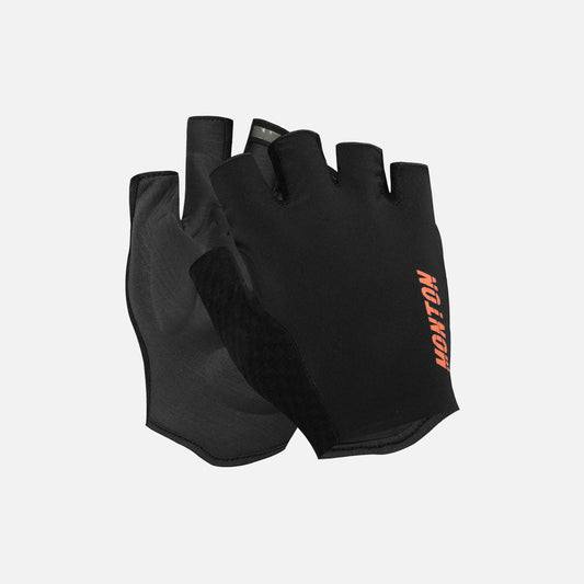 Monton Half Finger Cycling Gloves Shadow Black