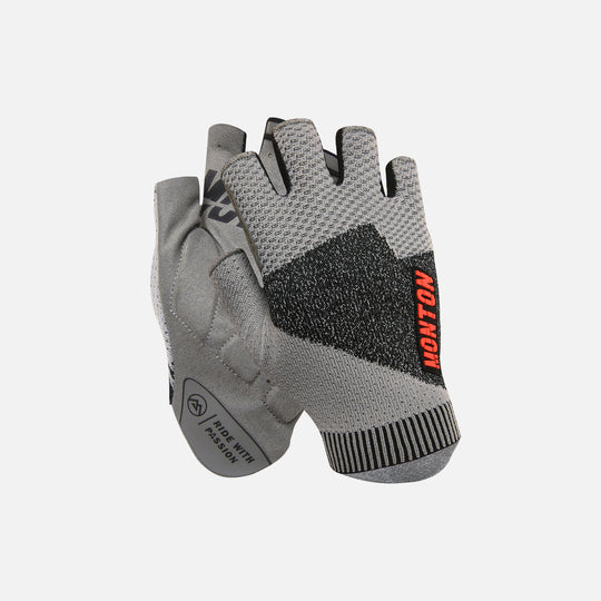 Monton Half Finger Cycling Gloves Kufen Gray