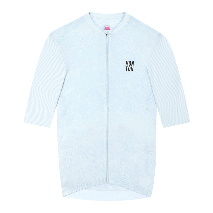 Women's Cycling Jersey Topography Crimson Navy