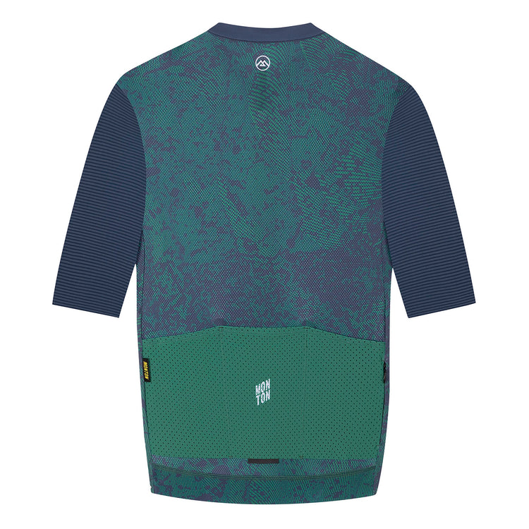 Men's Cycling Jersey Topography Forest Blue