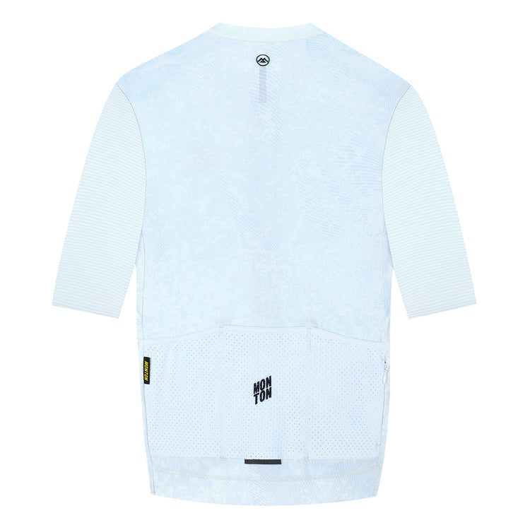 Men's Cycling Jersey Topography Glacial White
