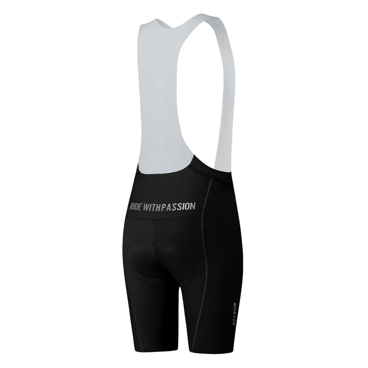 Women's Cycling Bib Shorts 25-Minima Black Grey