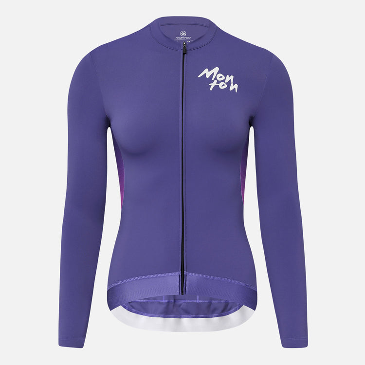 Woen's LS Cycling Jersey Kage Violet Purple