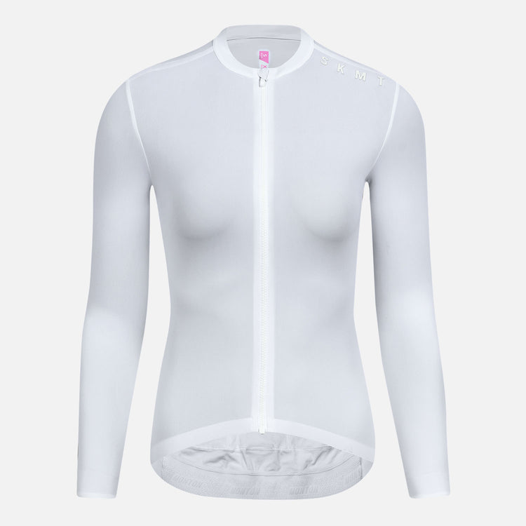 Women's Cycling LS Jersey Minima White
