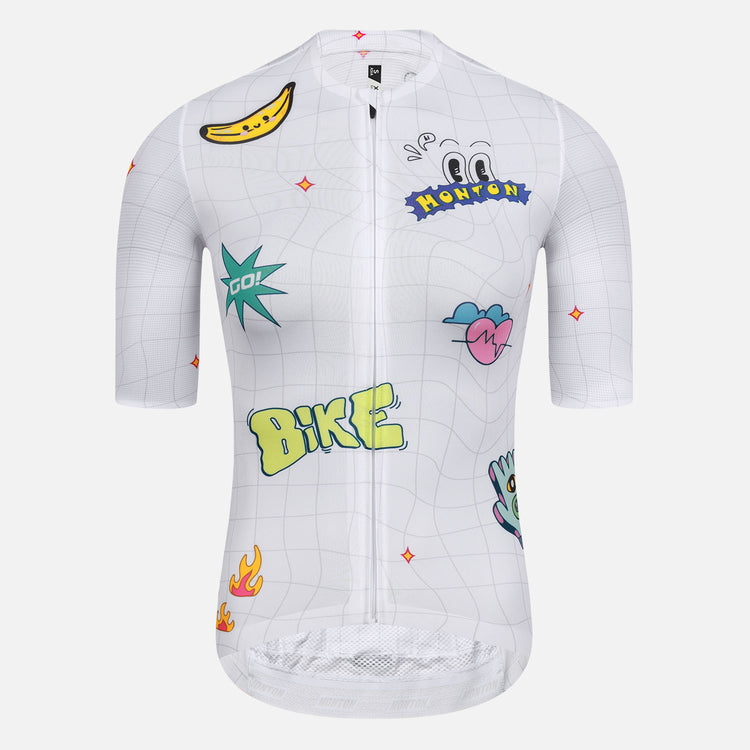 Womens Cycling Jersey FunRide White
