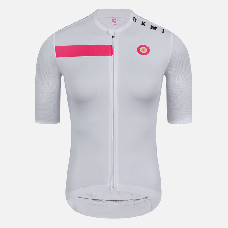 Women's Cycling Jersey Target White