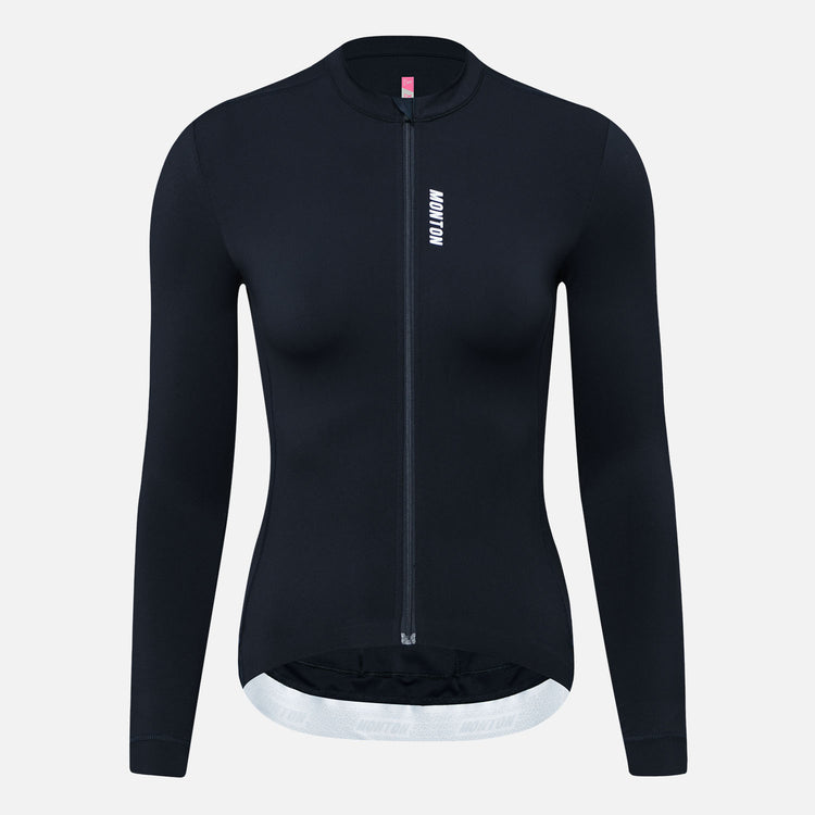 Women's LS Cycling Jersey Reki Black Blue
