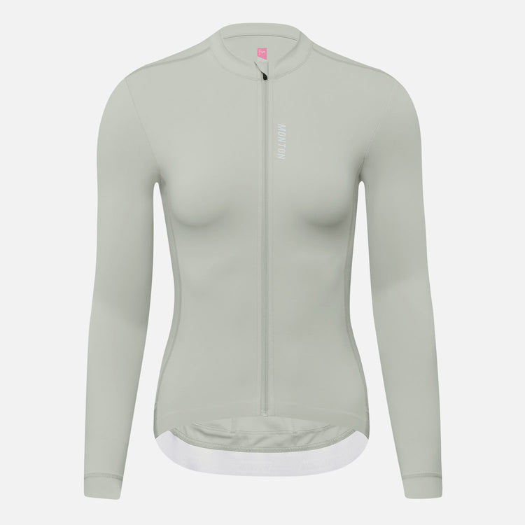 Women's LS Cycling Jersey Reki Light Grey