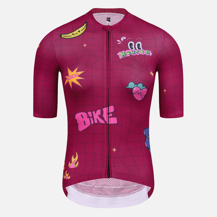 Womens Cycling Jersey FunRide Magenta