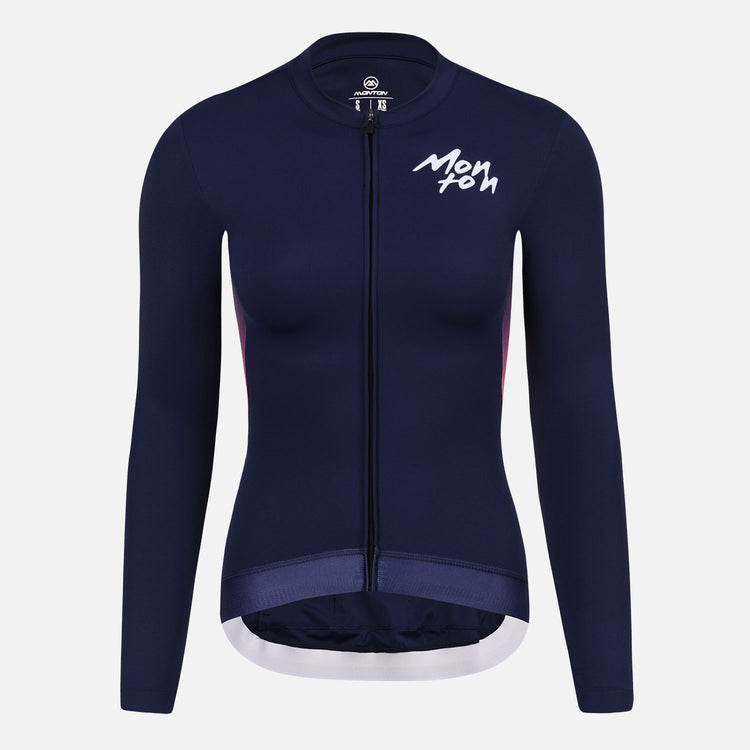 Woen's LS Cycling Jersey Kage Purple