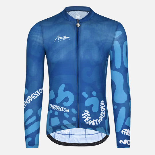Cycling Long Sleeve Jersey Mens LifeStyle Eirian Blue