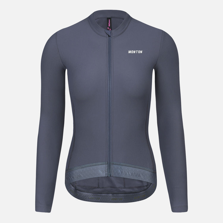 Women's Fleece LS Cycling Jersey RinRui Comet Purple