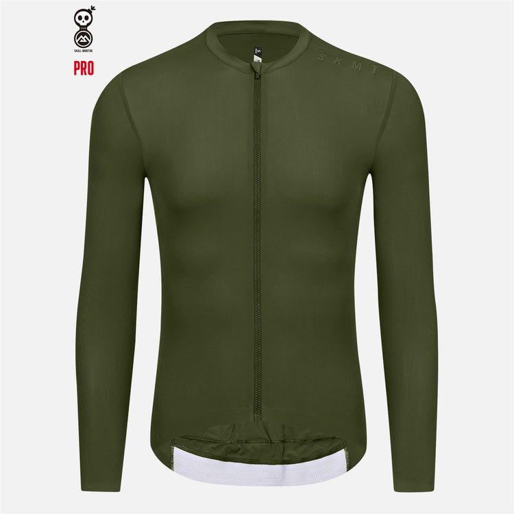 Long Sleeve Cycling Jersey Green
