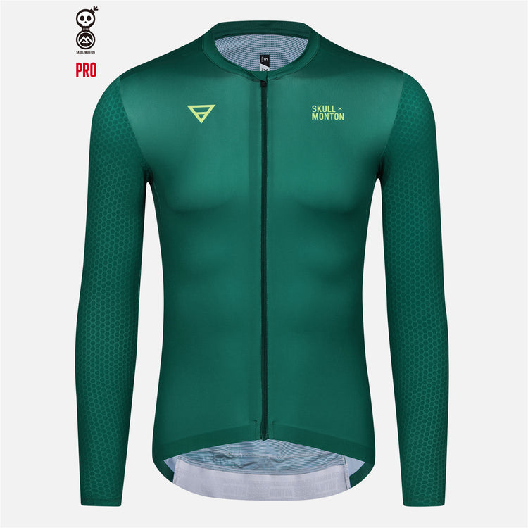 long sleeve cycling jerseys green