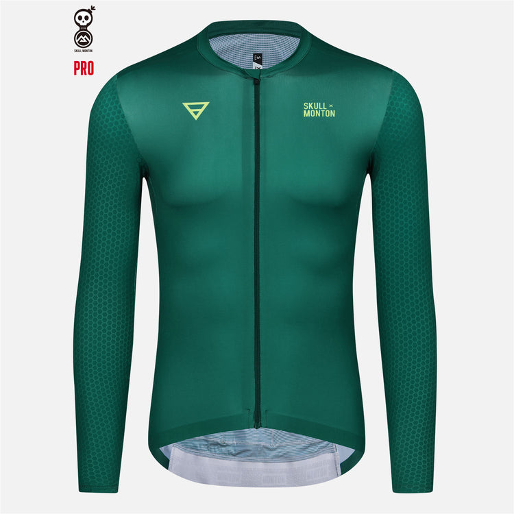 long sleeve cycling jerseys green
