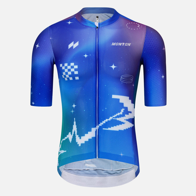 light blue cycling wear
