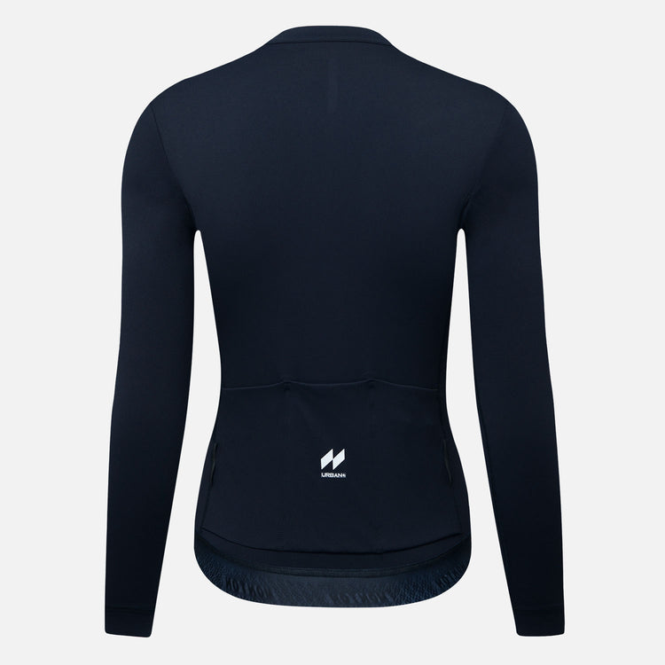 Women's LS Cycling Jersey Reki Black Blue