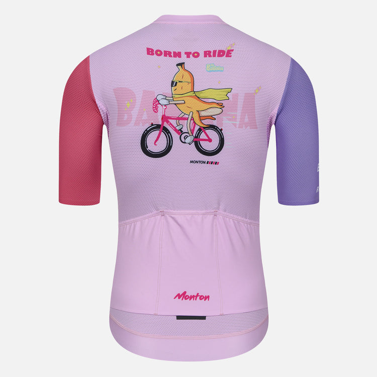 Women's Cycling Jersey Bananaraido Pink