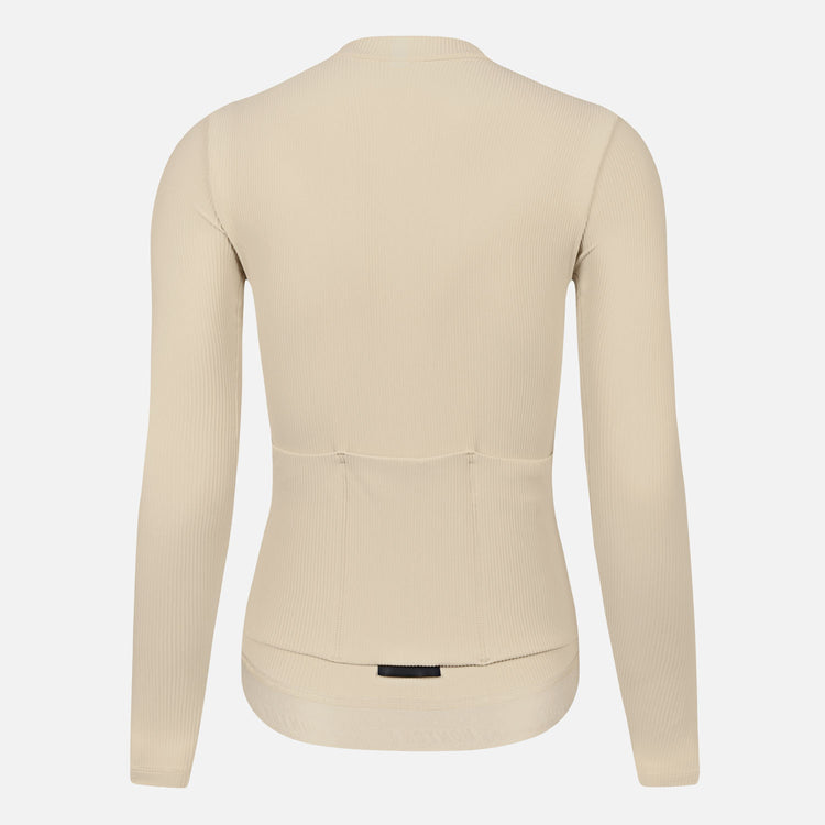 Women's Fleece LS Cycling Jersey RinRui Almond