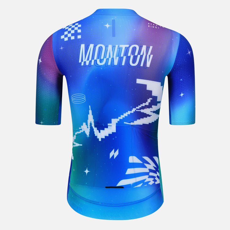 light blue cycling wear