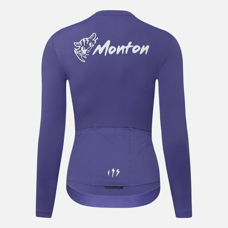 Woen's LS Cycling Jersey Kage Violet Purple