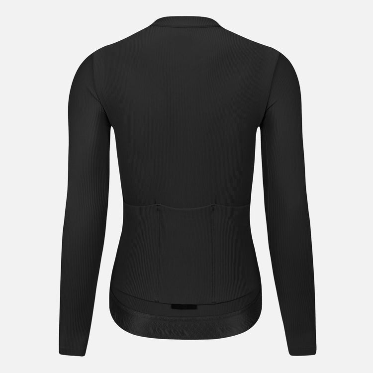 Women's Fleece LS Cycling Jersey RinRui Black
