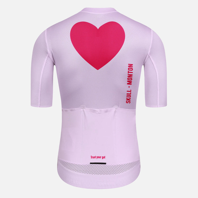 Women's Cycling Jersey Pink Heart