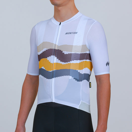 white cheap cycling jersey