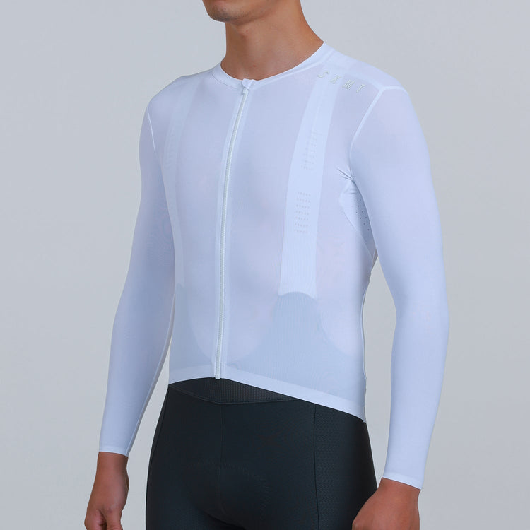 blank bike jersey white
