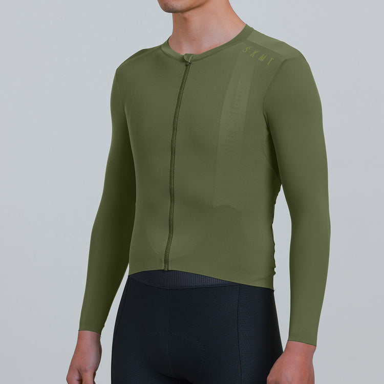 blank cycling wear green Mens
