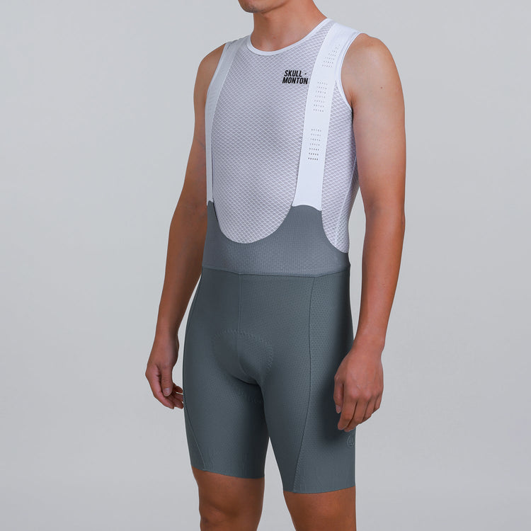 Gray Cycling Bib Shorts