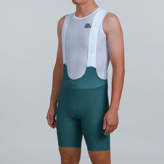 Men's Cycling Bib Shorts Minima Teal Green