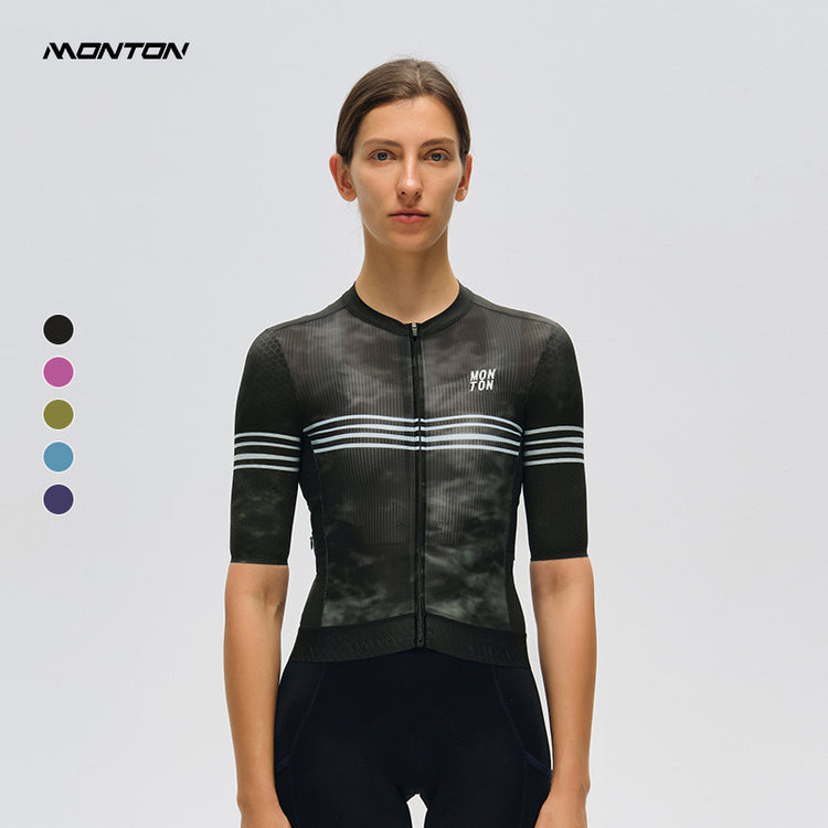 Women's Cycling Jersey Days Black Green