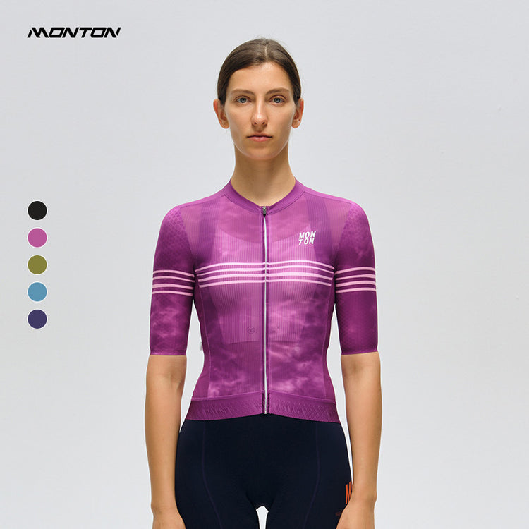 Women's Cycling Jersey Days Lavender Red