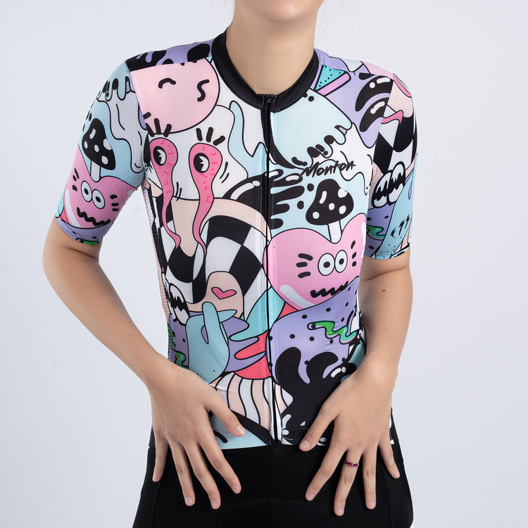 Cartoon Cycling Jerseys Womens