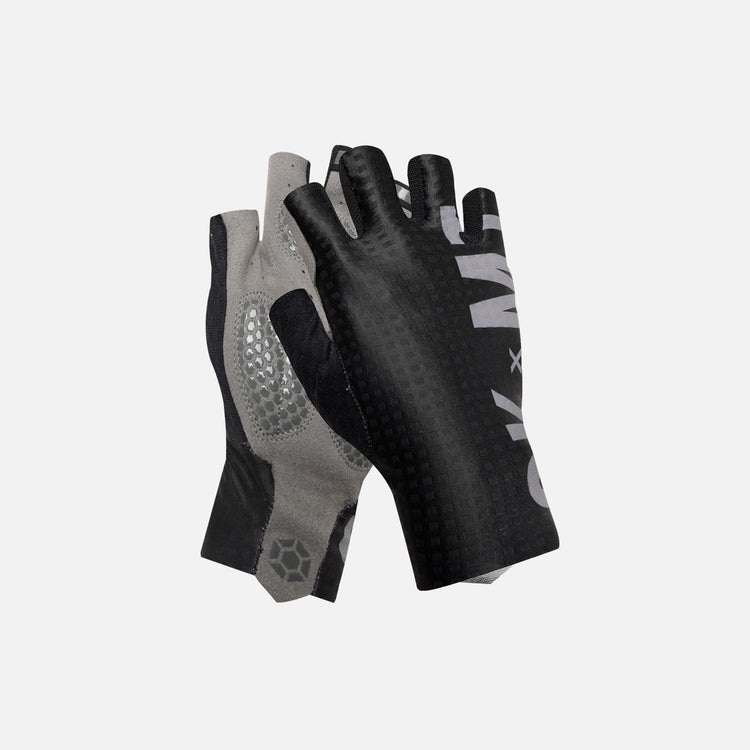 Skull Monton Half Finger Cycling Gloves SKMT White