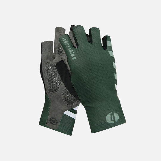 green cycling gloves
