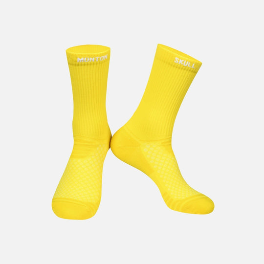 yellow cycling socks