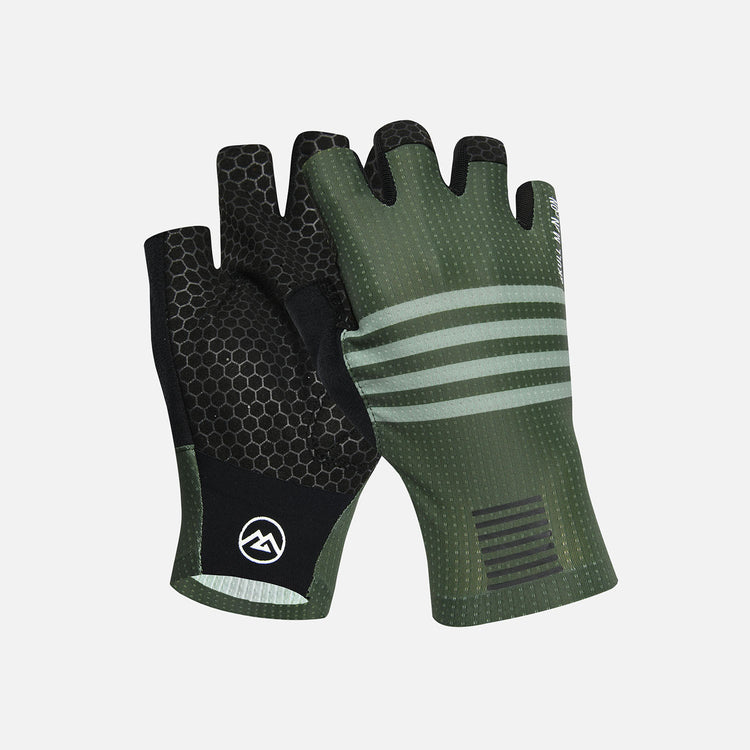 green cycling gloves