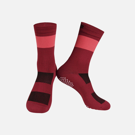 red cycling socks
