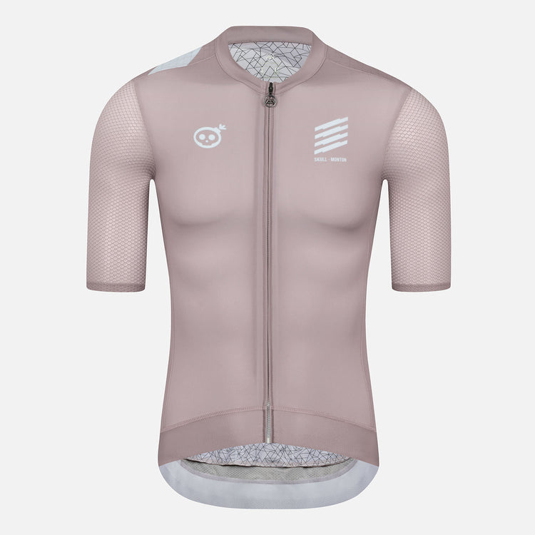 Skull Monton Cycling Jersey Mens WEDESDAY III Brick Red