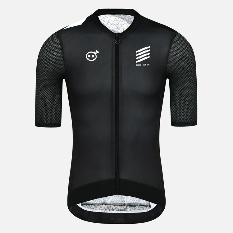Skull Monton Cycling Jersey Mens MONDAY III Canary Yellow