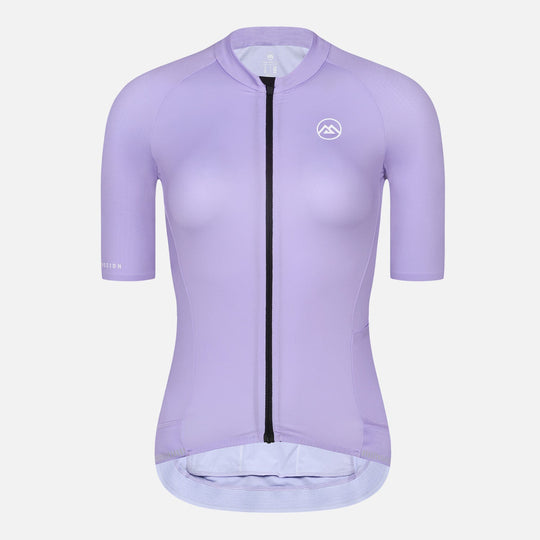purple cycling jersey womens