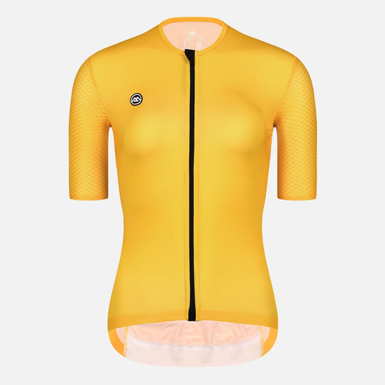 yellow cycling jersey womens