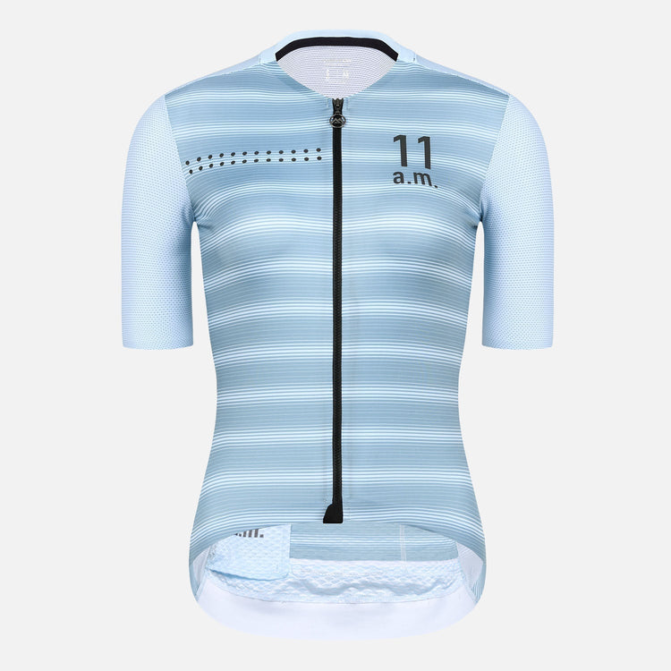 light blue cycling jersey womens