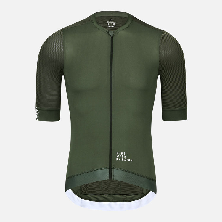 green cycling jersey