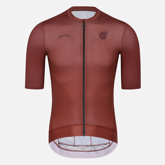 brown cycling jersey