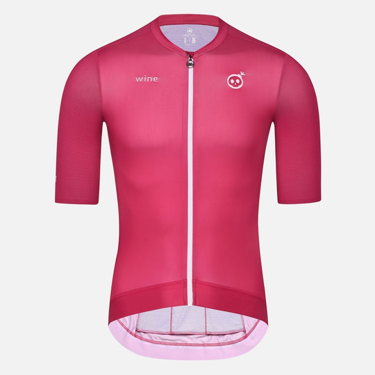burgundy cycling jersey