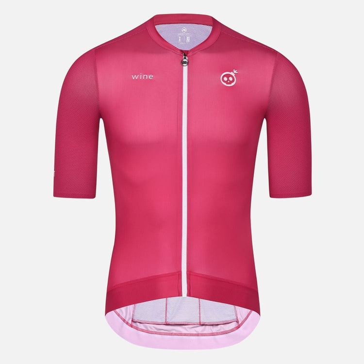 burgundy cycling jersey